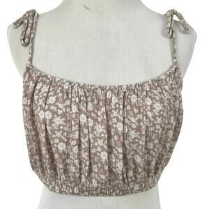 Altar’d State Tank Top Cropped Boho Festival Hippie Summer Women Tan Large